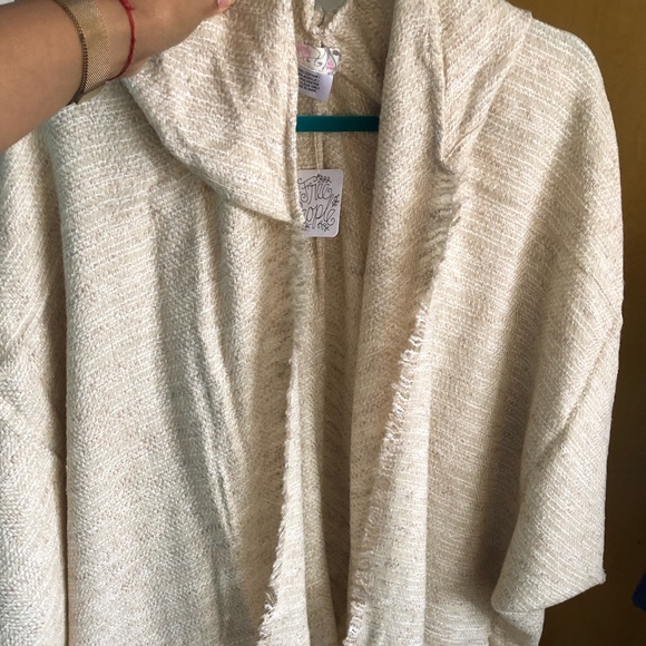 BRAND NEW! Free People Knubby Hooded Kimono - Picture 5 of 10